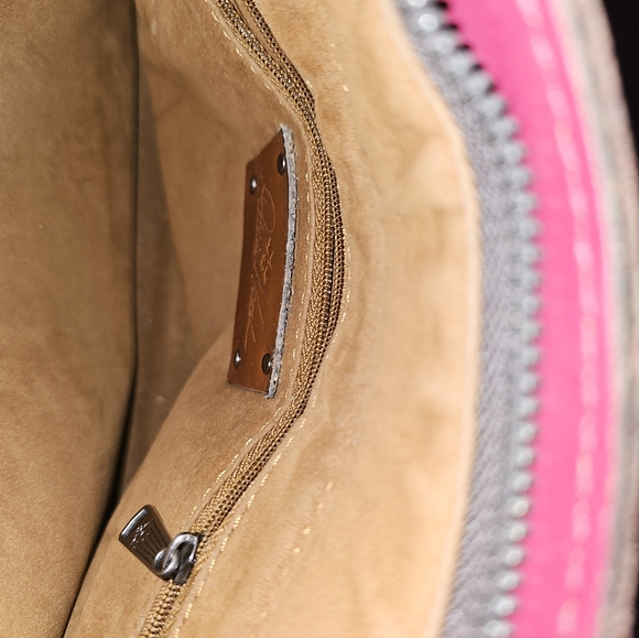 Patricia Nash Magenta Solf Leather Satchel - Picture 15 of 15